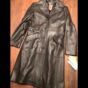 Knoles & Carter leather coat